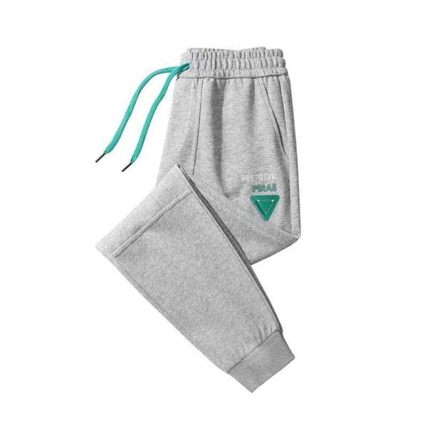 

wei ku 2022 spring and autumn new cotton fashion casual brand jogger pants men's fashion loose legged sportswear joggers clothes trouse, Black