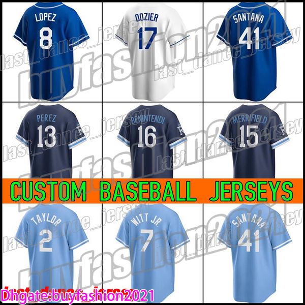 

16 andrew benintendi 7 bobby witt jr jersey baseball whit merrifield salvador perez michael taylor jerseys nicky lopez george brett zack gre, Blue;black