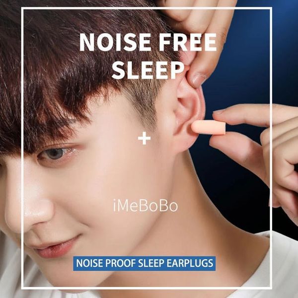 1 pares cápsula de festa tampões para os ouvidos super sonoramente sono sono anti-snoring artefato de espuma de espuma de espuma Caixa de ouvido anti-ruído de ruído