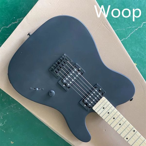 

in stock double shake 22 quality electric guitar matte black maple fingerboard can be customized guitars guitarra