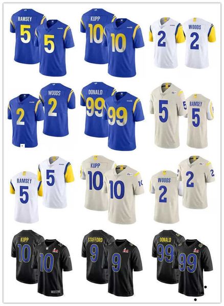 

football jerseys men women youth los angeles''rams''jersey 3 odell beckham jr. 40 von miller 99 aaron donald 9 matthew s, Black;red