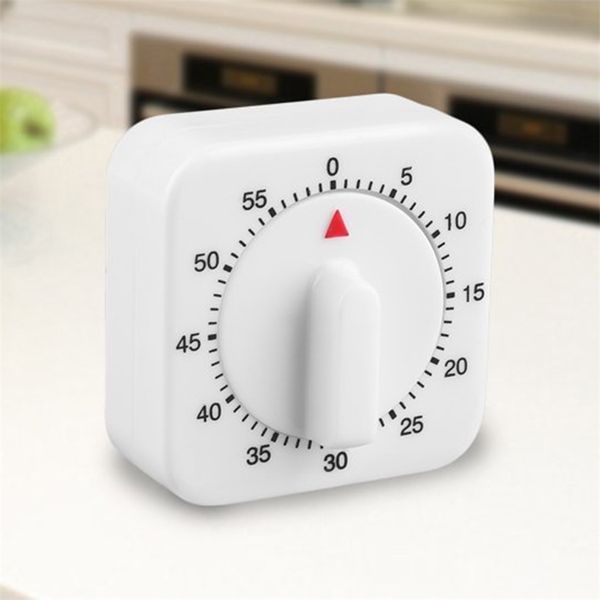 Timer de cozinha 60 minutos Conta a contagem quadrada cozinhando Sleep Sleep Temporizador Clock Mechanical Stopwatch Alarm Office Reunião 220727