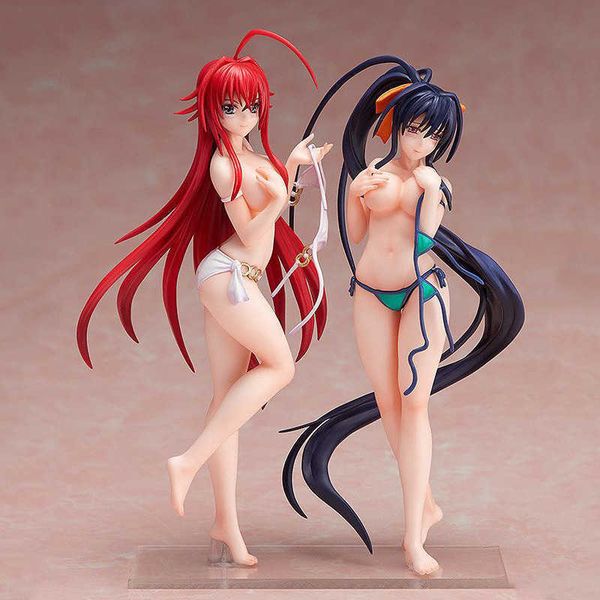 

huiya01 13cm girl anime figure anime high school dxd action figure rias gremory himejima akeno swimwear ver. figure model toys q0722