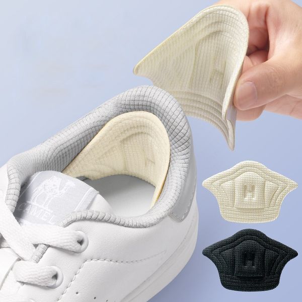 

2 pc insoles patch heel pads for sport shoes adjustable size antiwear feet pad cushion insert insole protector back sticker 220610, White;pink