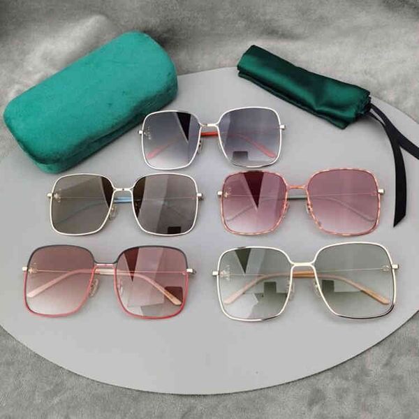 

new gen maya g family big frame shows zhang tianai ni's same gg0443s2022 brand fashion design trendy sunglasses factory direct sales, White;black