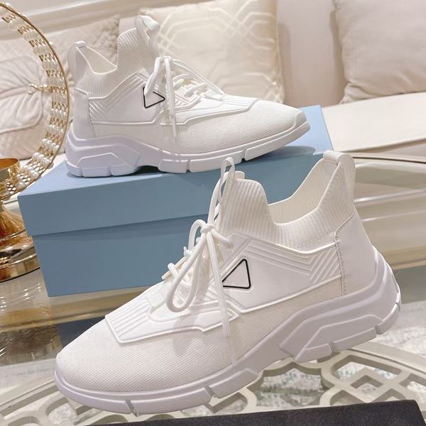 

men sneakers knitted breathable sock shoes casual shoe women platform sneaker cowhide insole speed trainer comfortable rubber sole running j, Black