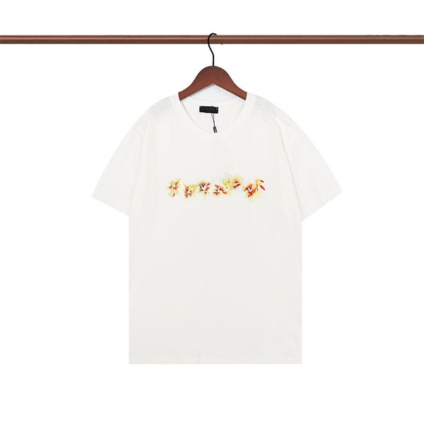 

2022 fashion printing mens designer t shirt tees striped shirts sportswear cotton polo wholesale wind casual shirt, White;black