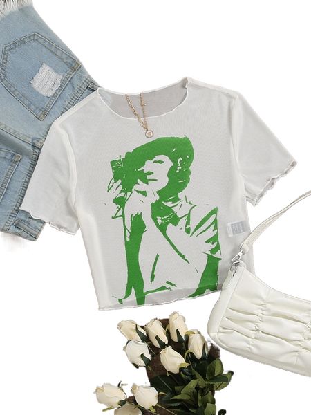 

figure graphic crop mesh z8iq#, White