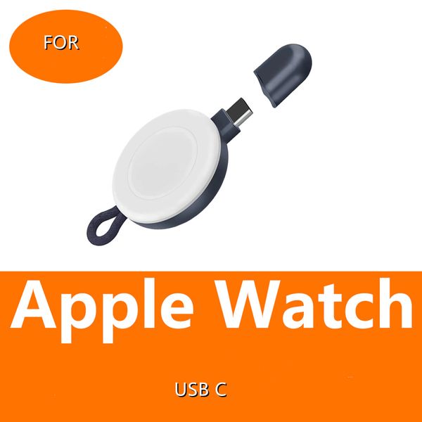 Apple Watch USB C Arayüz Iwatch için Taşınabilir Manyetik Kablosuz Şarj Cihazı Tabanı 1/2/3/4/5/6/7 Serisi Akıllı Saat Şarjı