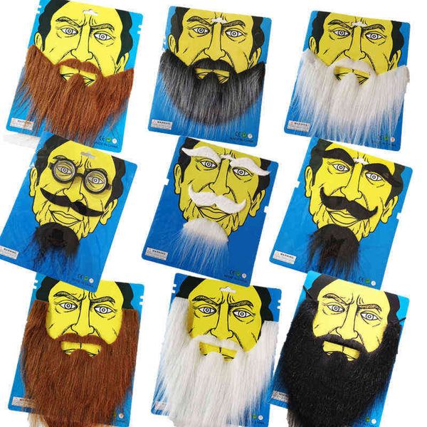 

factory outlet black imitation mustache halloween props fake party dress up 3xfm