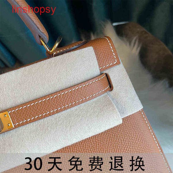 

designer herme bags kely women bags hand held one shoulder messenger 37 golden brown epsom calf togo