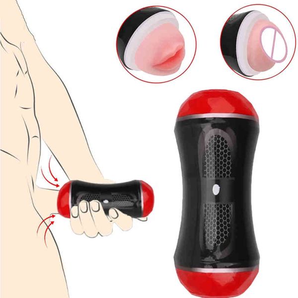 

wholesale of new products for men women machin masturbator cup realistic mouth pocket stroker no, Silver