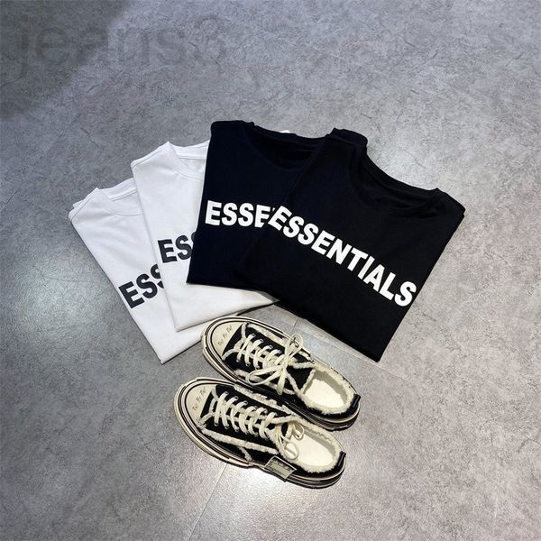 

men's t-shirts designer 2022 summer new t-shirt 245g cotton fashion loose couple two-color printing high street short sleeve gtess01 fh, White;black