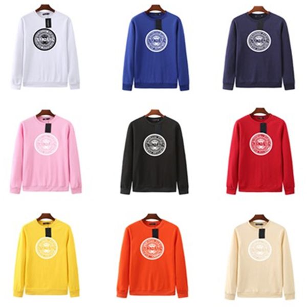 

balma men's hoodie designer hoodies men women pullover loose fit long sleeve mens round neck sweaters, Black