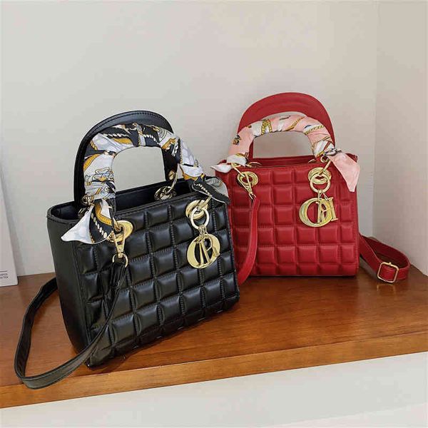 

dai fei new checkered fashion messenger women's portable shoulder bag luxury designer