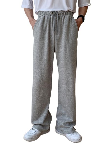 

dazy men drawstring waist sweatpants w55c#, Black