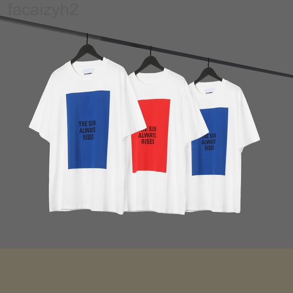

men's t-shirts designer jil 2021 new product simplified os sander slogan quality printing men's and women's casual short slee, White;black