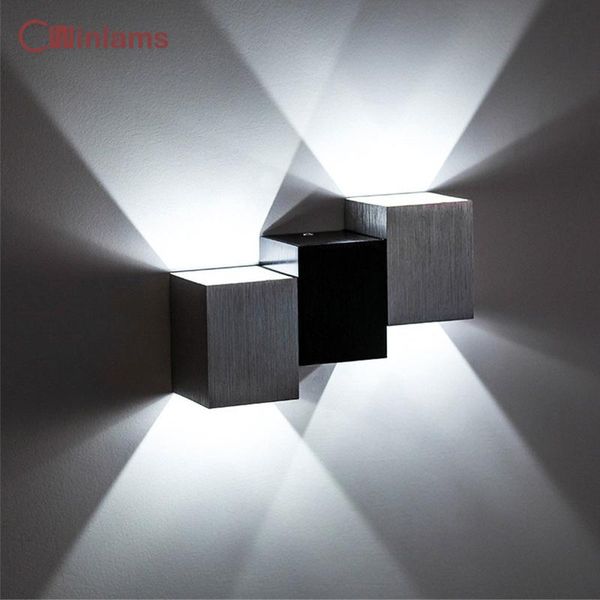 Lâmpada de parede AC90V-260V Simples e criativo LED LED Bedroom Barra de cabeceira KTV Background Light Effect Sconcewall