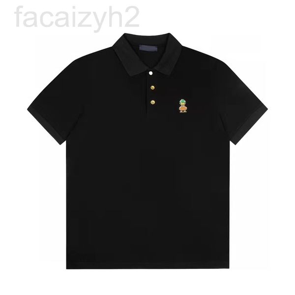 

men's t-shirts designer correct and verified version 2022 spring summer new  family polo duck bronze button men's women's sh, White;black