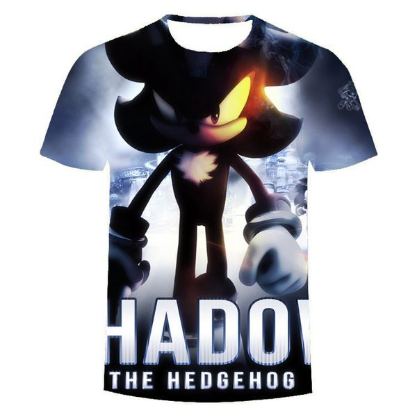 

2022 baby kids clothing new t-shirts summer new trend cartoon 3d digital printing casual children's t-shirt all kinds of fashion styles, Blue
