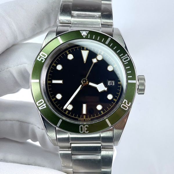 Freizeit-Herren-Armbanduhr, automatische mechanische, leuchtende Armbanduhr, 41 mm, drehbares Keramikgehäuse, Geschenk für Männer, einzigartige Uhren, Orologio Di