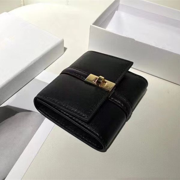 

women purse 2022 luxurys brand short wallets 11x10cm fashion genuine leather bags classic letters key coin purse black card holder, Red;black
