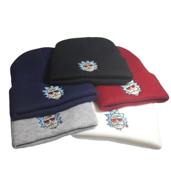 

new fashion beanies embroidered winter hats for women men autumn and winter knitting hat ski cap wool cap 2021, Blue;gray