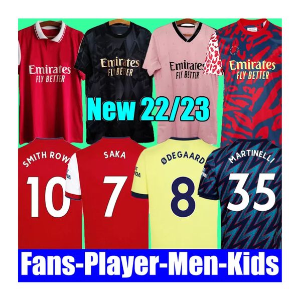 

21 22 23 smith rowe pepe saka soccer jerseys fans player version odegaard thomas martinelli tierney 2021 2022 2023 no more red football shir, Black;yellow