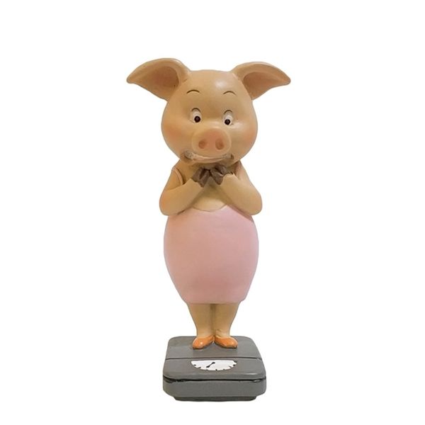 Collezione di tutti i giorni Anno Simpatico maiale Figurina in miniatura Fata Decorazione del giardino Hogar ornamenti Home Desk Decor Regalo 220406