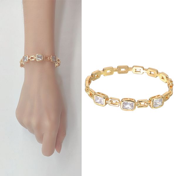 

bracelets & bangles for girl fashion charm luxury copper cuff gold color brand female ladies with diamond women african jewelry dubai female, Golden;silver