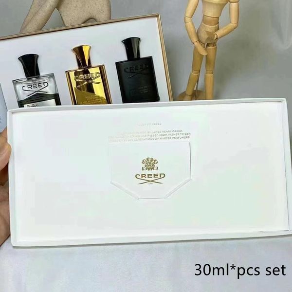 

creed cologne perfume 30ml 3pcs kit suit creed aventus green irish and silver water mini set long lasting highest fragrance