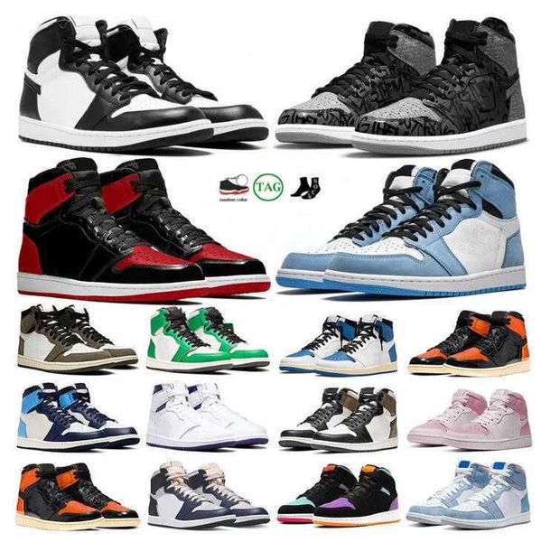 

2022 new jumpman 1 basketball shoes women mens 1s trainers high og hyper royal neutral grey prototype shadow 2.0 obsidian dark mocha twist, Black