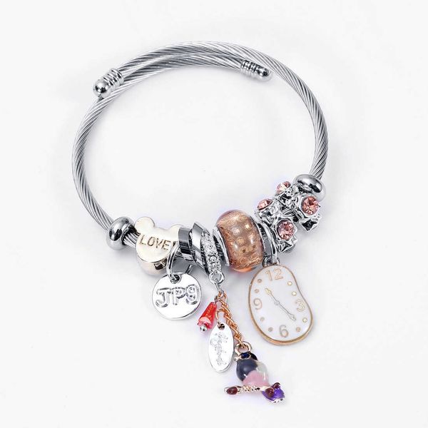 

diy creative watch bracelet accessories stainless steel titanium, Black