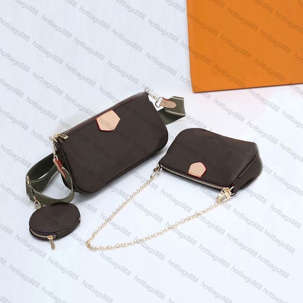 

3 pieces set designer bags womens handbags multi pochette accessories crossbody handbag shoulder bags