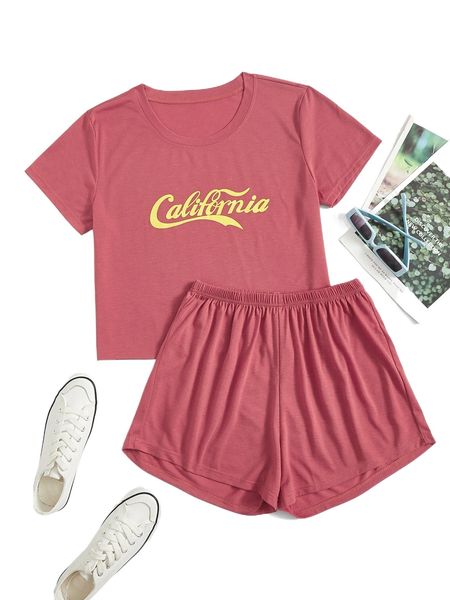 

letter graphic lounge set s3np#, Black;red