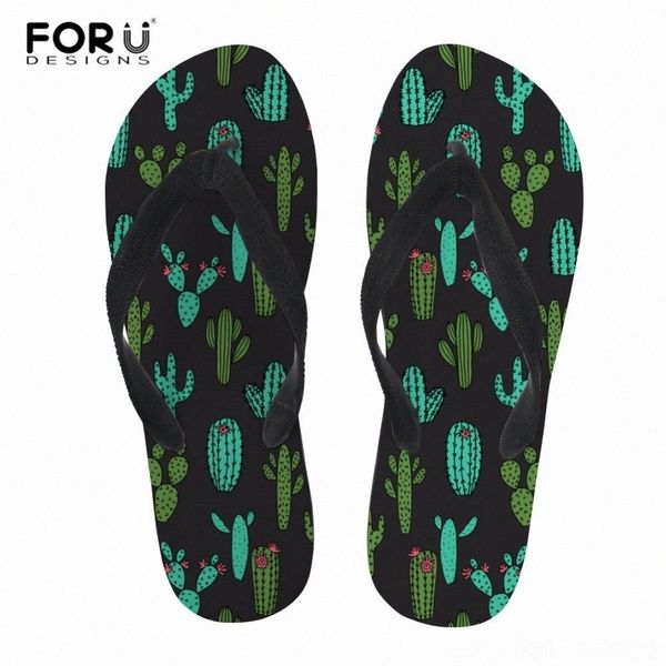 forudesigns Pantofole da donna Personalità Cactus Pantofole Stampe Donna Slip On Bagno Infradito Lady Sandali in gomma morbida Zapatillas Mujer Acquista scarpe su v0oL #