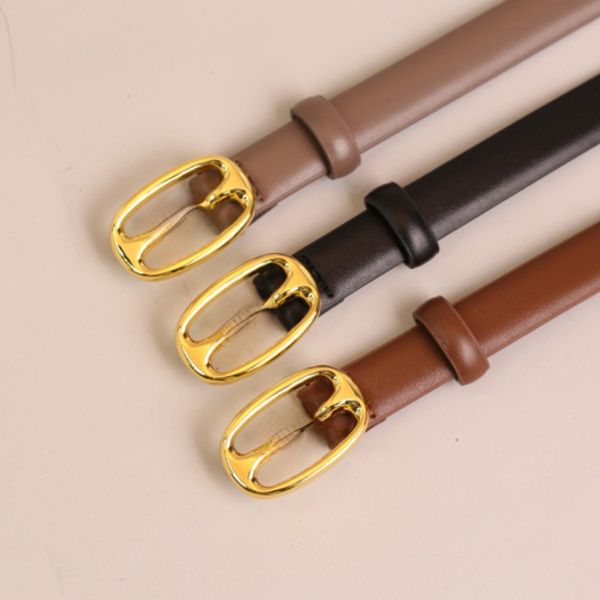 

famous brand pure needle buckle handmade real leather designer belt cowboy versatile simple women's trouser classic luxury belts leisur, Black;brown