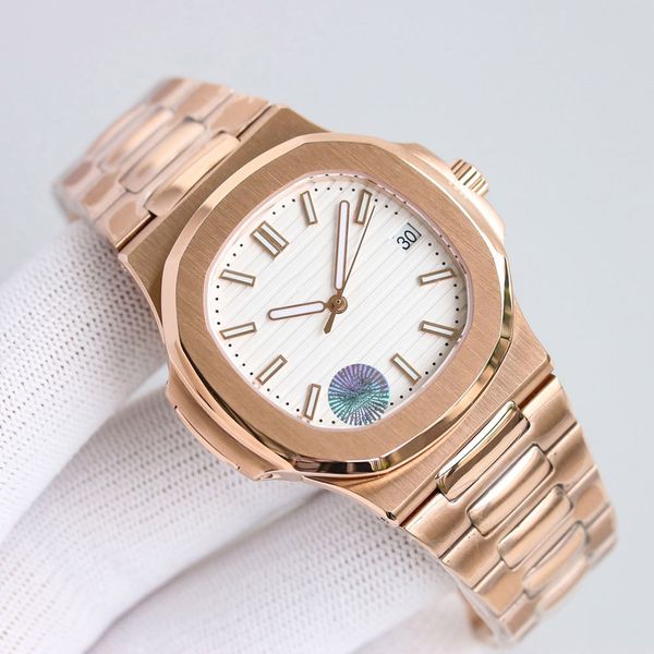 

mens watch automatic mechanical watches 40mm waterproof business wristwatches sapphire montre de luxe, Slivery;brown