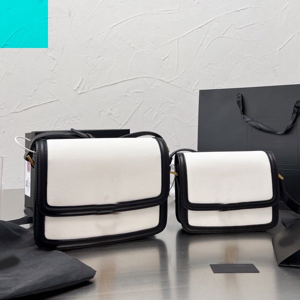 Messenger Çanta Bayan Crossbody Çanta Kadın Omuz Çantası Pürüzsüz Dana Hakiki Deri Moda Altın Metal Toka İç Cep Yüksek Kaliteli Flap Çanta