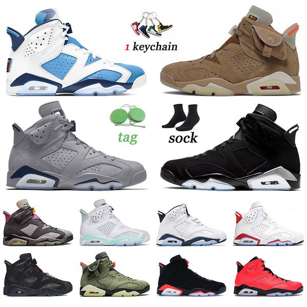 

fashion jumpman 6 6s designer basketball shoes sports metallic silver mint foam red oreo georgetown unc carmine bordeaux men women sneakers