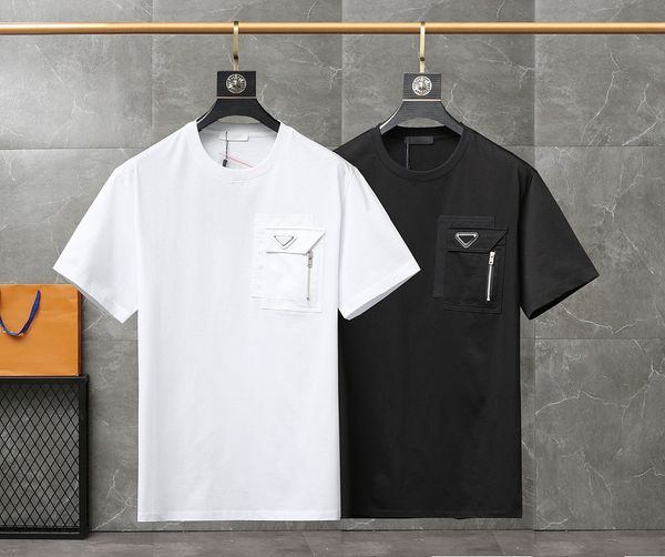 

t shirt men designer tshirt tee men's t-shirts fashion mens clothes pure cotton short sleeve 2022 trend leisure time mens tees polo, White;black