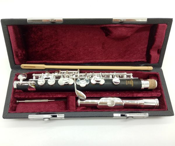 MFC Professional Piccolo 92 Korpus aus ABS-Harz, versilbertes Kopfstück, Tasten, E-Mechanismus, Instrument, Bakelit, Studenten-Piccolo-Flöte