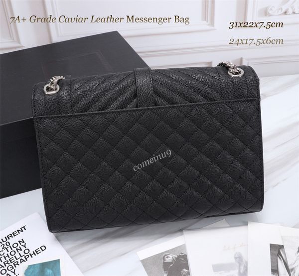 

highest quality caviar leather messenger envelope bag v lattice import genuine leather crossbody shoulder flap bags gold hardware design han