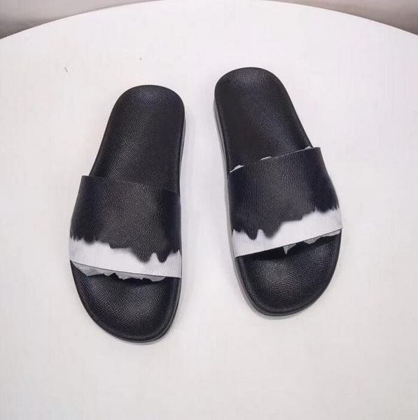 

designer flip flops mens womens summer sandals ob58 beach slide slippers ladies sandali firmati da donna shoes classic laser colorful, Black