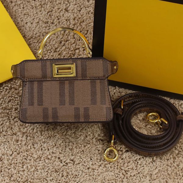 

peekaboo mini bags cross body handbags shoulder bag fashion high-quality genuine leather wallet hardware letter handle solid color casual ev