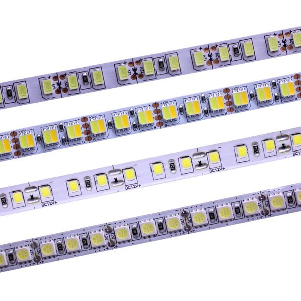 Полоски 24 В 120LEDS/M 5054 5730 2835 5025 5M Светодиодная полоска Светодиодная лента CCT RGB 4000K Нейтральный белый теплый белый белый цвет полоски