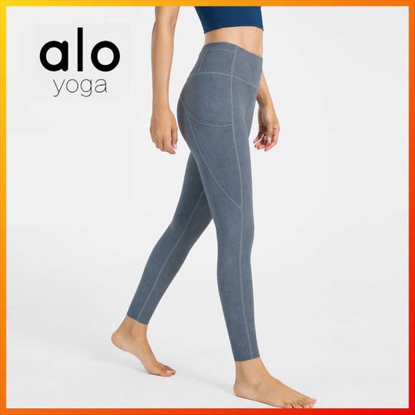 

alo yoga women's leggings 6-color printing high-waist shaping hip-lifting yoga pants fitness running exercise trousers 2108