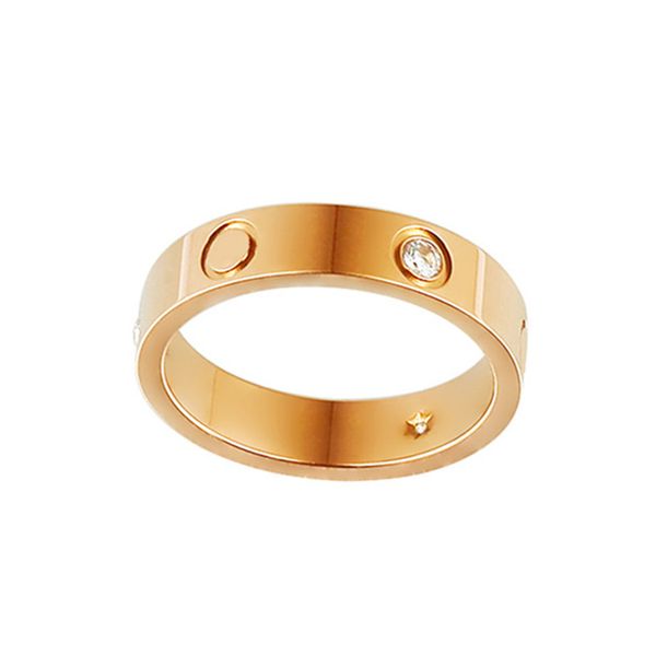 Anel de designer para mulheres amantes anéis de noivado de casamento jóias rosa cor de titânio aço vintage gold gold ring designers jóias brindes de Natal