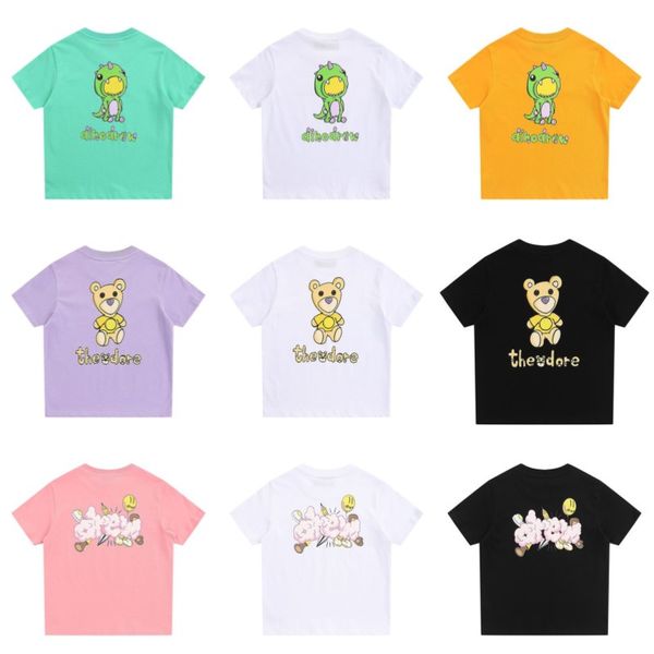 

baby clothes draw kids t-shirts girls boys drews smile face toddler kid cotton designer simple short sleeve t-shirt children designers multi, Blue