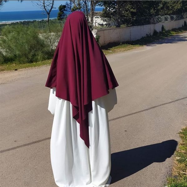 Muçulmano Longo Khimar Ramadan Vestuário de Oração Formal Hijab Feminino Niqab Burka Turquia Islâmica Namaz Burka Musulman Eid Jilbab Djellaba